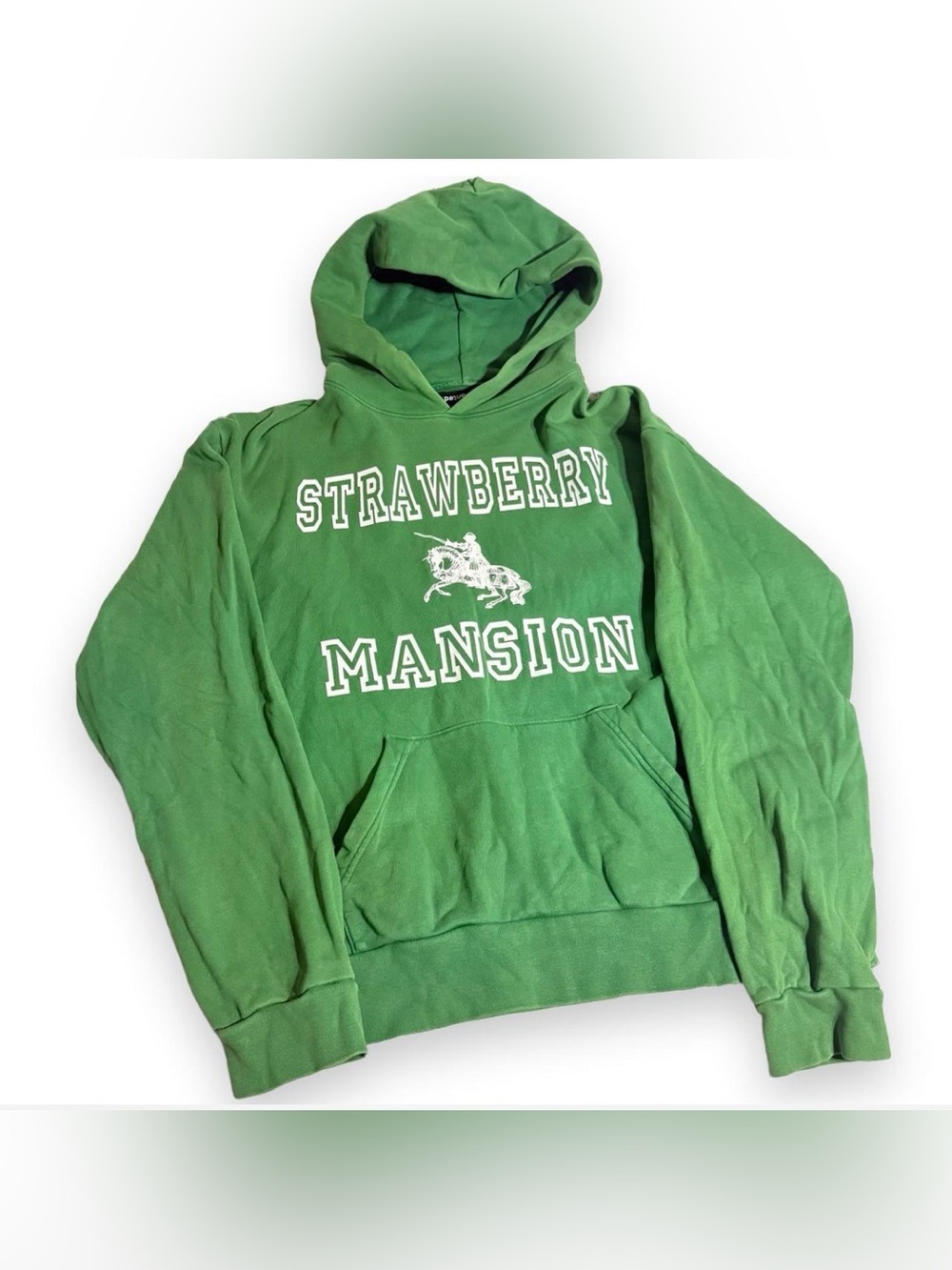 Strawberry Mansion Green Hooded Sweatshirt